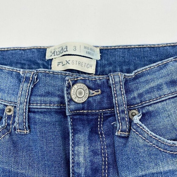 Mudd Jeans Womens Sz 3 (26x27) FLX Stretch Mid-Rise Ankle - Picture 2 of 6